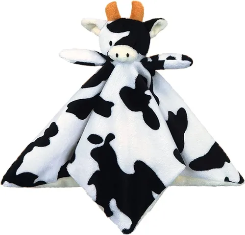 Miniatura 8 de Manta suave de seguridad de animales de peluche de vaca bebé, manta amorosa de personaje de vaca de felpa, regalo de baby shower/cuarto de bebé