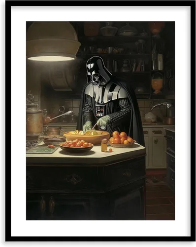 Miniatura 35 de Impresiones de Arte para Cocina de Star Wars - Impresión Giclée de Arte Fino Premium - Póster de Impresión Estético de Darth Vader Boba Fett Yoda