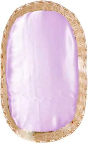 Miniatura 15 de Sábanas de moisés de seda para bebé, sábana bajera ajustable 100% seda de morera, ideal para cabellos de bebé, sábana suave y sedosa para moisés