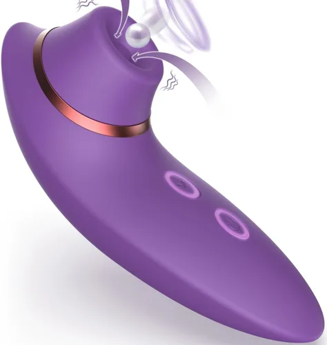 Juguetes para adultos, vibrador de succión de consolador – Estimulador de clítoris 2 en 1 con 9 modos de succión y vibración para mujeres, pezón de
