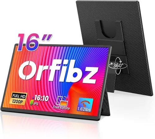 Miniatura 10 de Extensor de pantalla para portátil de 1.87 libras, ultraportátil y ultra delgado, 14.2 pulgadas, FHD 1080P, monitor portátil dual para portátil