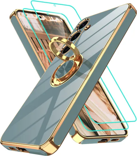 Miniatura 80 de Gritup Funda para Samsung Galaxy A14 5G: Funda Samsung A14 con 2 Protectores de Pantalla, Soporte de Anillo con Rotación 360°, Soporte Magnético