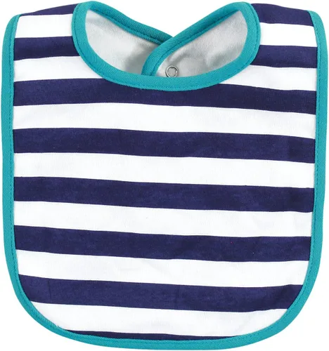 Miniatura 161 de Hudson Baby Conjunto de babero y calcetines unisex de algodón para bebé