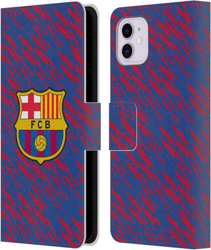 Miniatura 70 de Head Case Designs Funda de piel con licencia oficial del FC Barcelona Barca Crest Patterns, tipo cartera, compatible con Apple iPhone 11