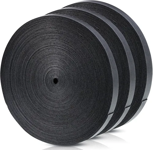 Miniatura 12 de WILLBOND Cintas de sujeción de 1/2 pulgada x 45 pies, bridas de cable reutilizables, cinta de nylon de doble cara, rollo de gancho y bucle, bridas