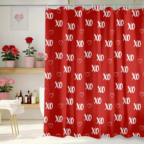 Miniatura 20 de Cortina de Ducha Feliz Navidad 72x72 Pulgadas Cortinas de Ducha de Reno Navideño para Baño con Ganchos Decoración Navideña de Baño Hogar Vacaciones