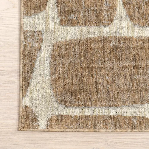 Miniatura 4 de Nuloom Aadhya - Alfombra geométrica de 2 x 8 pies para sala de estar, dormitorio, comedor, entrada, pasillo, color marrón claro