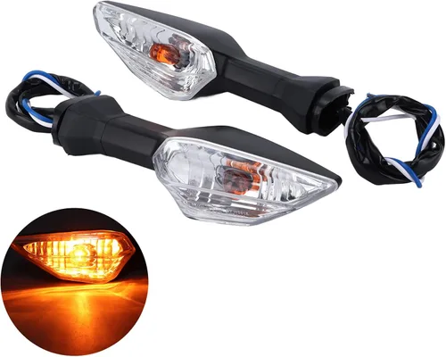 Miniatura 5 de Lámpara de giro para motocicleta, 12 V, indicador de giro de motocicleta, luz amarilla de repuesto para 250 300 400 650 1000 2018?2020 12V