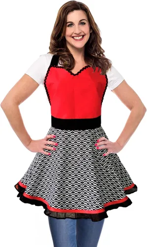 Miniatura 13 de Violet Mist Delantal de lino de algodón para mujer, delantal con espalda cruzada con bolsillos, parte trasera en X gris, delantales estilo vintage