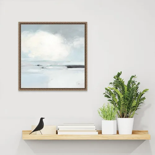 Miniatura 6 de Amanti Art Lienzo enmarcado para pared, 16 x 16 pulgadas, horizonte neutro I de Julia Purinton, lienzo enmarcado para pared, obras de arte