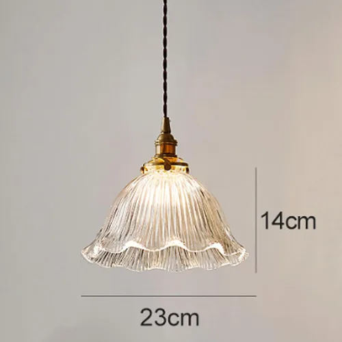 Miniatura 2 de Elegante lámpara de cristal y latón E27 de altura ajustable para sala de estar, loft y pasillos