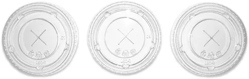 Miniatura 2 de Tapas planas para vasos de papel frío con ranura para pajilla, bebidas frías, paquete de 1000 unidades (12-24 onzas)