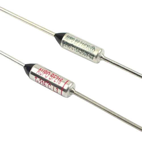 Miniatura 2 de Fusible térmico BF216 BF216X 10A 16A 250V BF 216C 420.8 °F Cutoff TF Pellet TCO Axial Lead Temperature Links(16A BF216X)