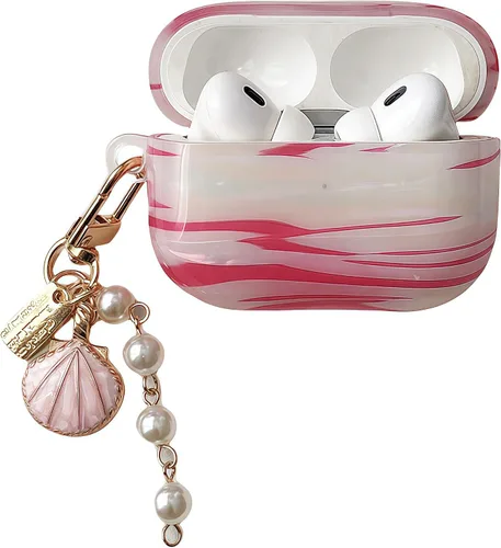 Funda para Airpods Pro 2, funda protectora con diseño de nubes con purpurina compatible con Apple Airpods Pro de 2ª/1ª generación (2023/2022/2019)