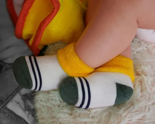 Miniatura 6 de RATIVE Calcetines para recién nacidos de 0 a 3 meses, para bebés de 3 a 6 meses, gruesos, rizos, para bebés, niños y niñas
