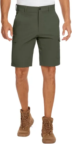 Miniatura 4 de PULI Pantalones cortos de golf para hombre, elásticos, casuales, ligeros, de secado rápido, con bolsillos