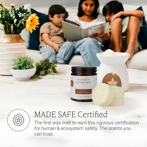 Miniatura 5 de Fontana Candle Co. Cera no tóxica, naranja canela, sin llama, cera de aroma suave, segura para usuarios sensibles, fabricada con cera de abeja, coco