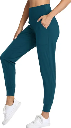 Miniatura 51 de Oalka - Pantalones deportivos para mujer, con cintura alta y bolsillos, para hacer deporte, yoga y entrenar
