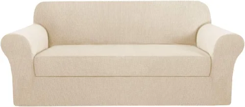Miniatura 33 de H.VERSAILTEX Funda de Sofá de Alta Elasticidad de 2 Piezas Fundas de Sofá Elegante Funda/Protector de Muebles Suave con Tela de Patrón a Cuadros