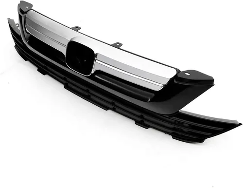 Miniatura 3 de Parrilla delantera superior e inferior cromada compatible con Honda CR-V 2007 2008 2009