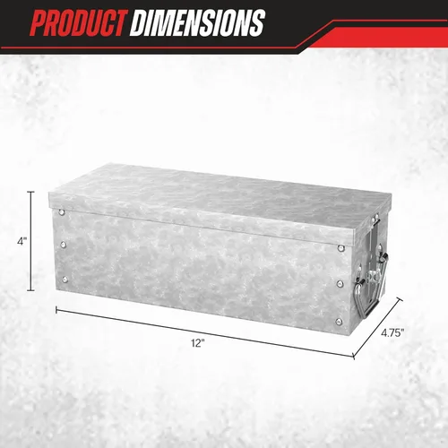 Miniatura 3 de Stalwart 75 - 005 caja metálica de almacenamiento de 12 pulgadas