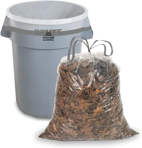 Miniatura 5 de Aluf Plastics - Bolsas de basura transparentes con cordón ajustable, capacidad de 39 galones, grosor de 1.0 mil, 33 x 40 pulgadas, paquete de 70