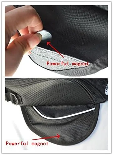 Miniatura 2 de Accesorios de motocicleta Bolsa de tanque Imán Pack MotoGear con ventana transparente para GPS o teléfono celular Bolsa impermeable para KAWASAKI