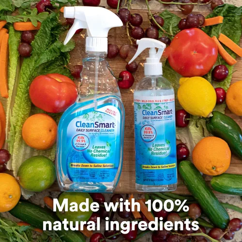 Miniatura 5 de CleanSmart Desinfectante en aerosol diario para superficies, mata el 99.9% de virus, bacterias, moho y hongos, botella de 16 onzas (paquete de 3)