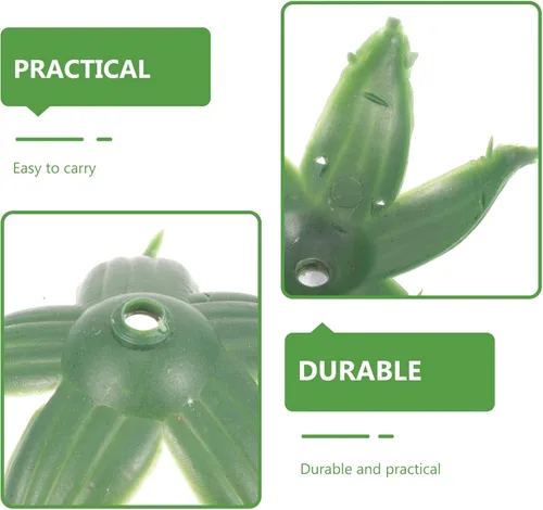 Miniatura 3 de Beavorty - 120 cálizes de flores artificiales de plástico para suministros de manualidades, receptáculos de flores de imitación ligeros