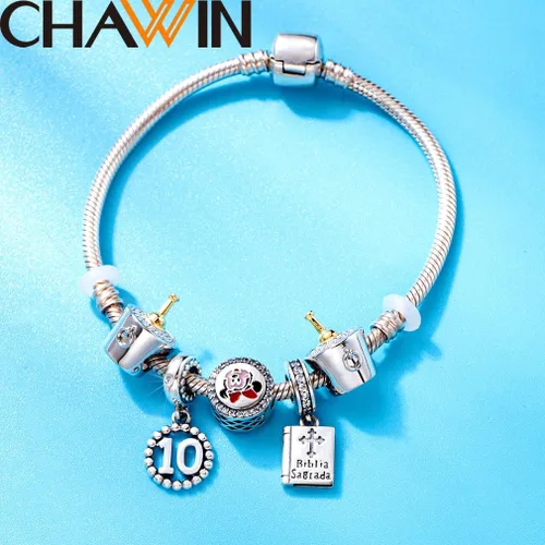 Miniatura 4 de 16 17 18 19 20 21 22 24 25 26 30 32 33 35 37 40 49 50 60 69 77 80 88 99 dijes de plata de ley 925 que se ajustan a pulserascollar Pandora colgantes