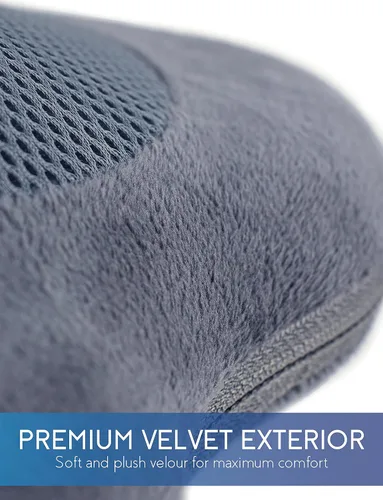 Miniatura 7 de Zyllion Masajeador Shiatsu de Espalda y Cuello con Calor - Almohada de Masaje Eléctrico 3D de Amasado de Tejido Profundo para Alivio del Dolor