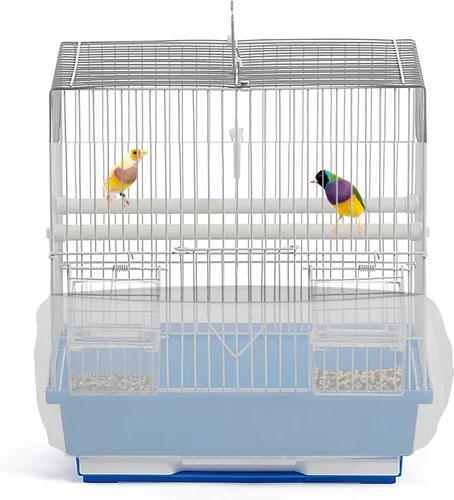 Jaula universal para pájaros, atrapasador de semillas, cubierta universal de malla elástica para jaulas de animales pequeños, protector duradero