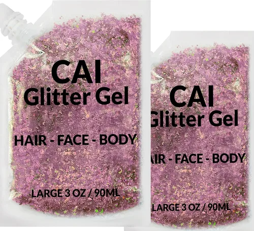 Miniatura 11 de Gel de purpurina para rostro, cuerpo y cabello, purpurina de Halloween para niños y mujeres, gel de grado cosmético de 3 onzas con luna y estrellas