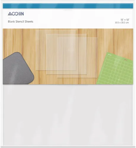 25 piezas de material de plantilla en blanco de 4 mil, hojas de plantilla de Mylar para plantillas, 12 x 12 pulgadas