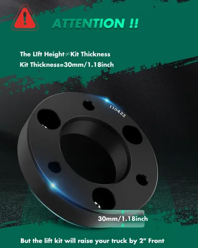 Miniatura 3 de SCITOO Kit de elevación de nivelación delantera de 2 pulgadas para Nissan 2-2 pulgadas Espaciador de puntal de elevación compatible con Nissan