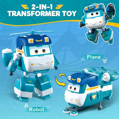 Miniatura 4 de Super Wings Juguetes, juguetes transformadores de brillo de 5 pulgadas, temporada 7, nuevo personaje, juguete de avión para niños de 3 a 5 años