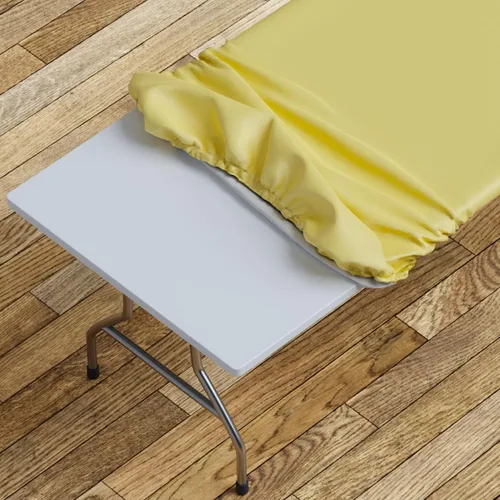 Miniatura 11 de Sorfey Mantel ajustado con elástico, vinilo con parte trasera de franela, se adapta a mesa de 24 x 48 pulgadas, rectangular, a prueba de agua, fácil