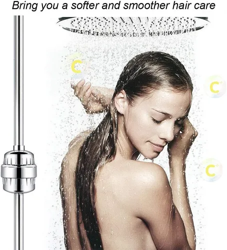 Miniatura 4 de Filtro de ducha de 32 etapas con vitamina C para agua dura, filtro de cabezal de ducha suavizante de agua con cartucho de filtro reemplazable