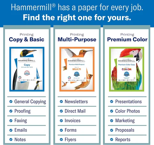 Miniatura 33 de Hammermill Fore Papel para impresora, papel para copias multiusos de 20 lb, 8.5 x 14 - 1 resma (500 hojas) - blancura 96, fabricado en Estados