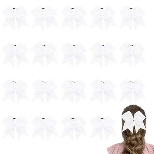 Miniatura 11 de Lazos de animación, lazo negro para animadoras, lazos de animadora para animadoras, lazos de animadora, 2 lazos grandes de 8 pulgadas para niñas