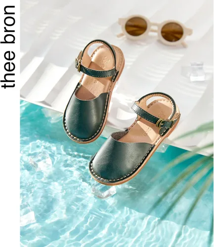 Miniatura 13 de THEE BRON Sandalias cómodas para niñas, zapatos para niños, sandalias rellenas