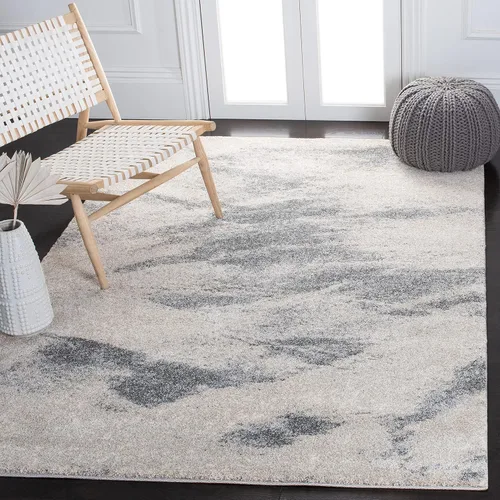 Miniatura 18 de SAFAVIEH Retro Collection - Alfombra de área de 2 x 3 pies, azul claro y azul, no desprende pelusa y fácil de limpiar, ideal para sala de estar