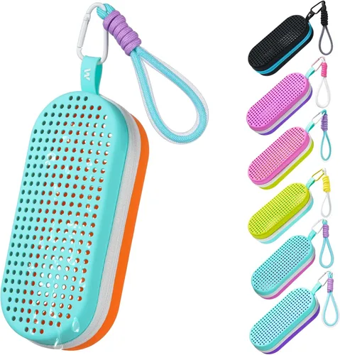 Miniatura 12 de Mgsarbny - Funda protectora de silicona para gafas de natación, con orificio de drenaje para gafas
