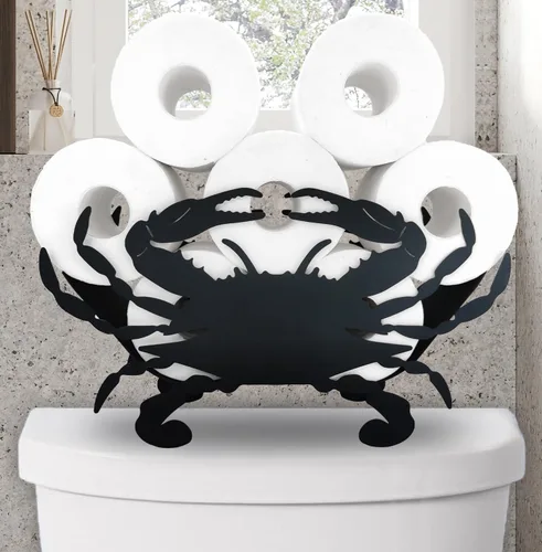 Miniatura 14 de Soportes de papel de metal de pulpo, divertidos soportes de almacenamiento de papel de animales negros para interiores y cocina, novedoso Pulpo 14.3