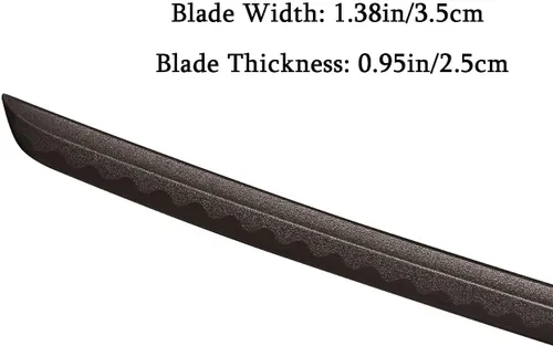 Miniatura 3 de Espada de plástico de polipropileno de alta dureza, espada de entrenamiento de artes marciales mejorada con hoja engrosada, katana Iaido con funda