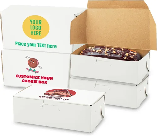 Miniatura 8 de MT Products White Eclair - Caja de donas de 6.25 x 3.75 x 2.20 pulgadas, cajas desechables para panadería sin ventanas (paquete de 250) – Fabricado