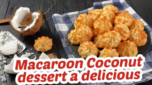 Miniatura 5 de Macaroon Coco - Calidad Premium - Macarrones orgánicos - Delicioso y distintivo sabor a yogur de coco - Galleta de yogur - Sabrosas golosinas