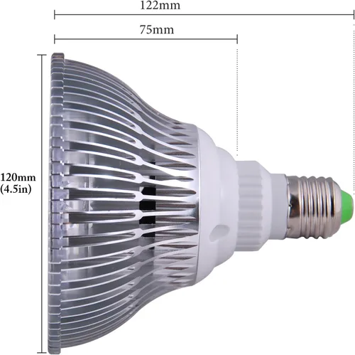 Miniatura 4 de ABI Bombilla LED para terapia de luz roja, 850 nm infrarrojo cercano, clase 54W Infrarrojo cercano 850nm