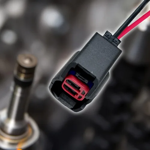 Miniatura 3 de 2 PCS EV6 EV14 Conector de inyector con cable, conector de inyector de combustible de Standard Motor Products, compatible con la mayoría