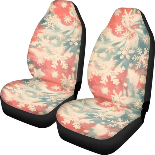 Miniatura 31 de Funda de asiento de automóvil con margaritas bohemias, diseño hippy arcoíris, margarita, flores, antideslizante, SUV, sedán, furgoneta, protector